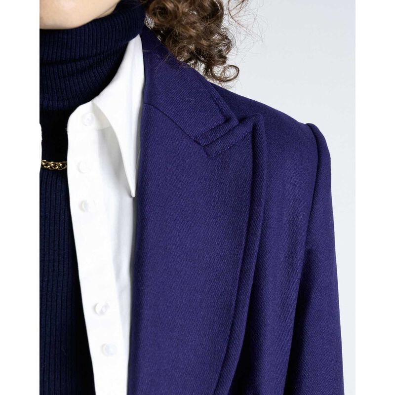 Cue Cobalt Italian Soft Wool Blend Coat image number 2
